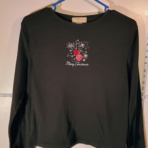 ME Sportswear Black Long Sleeve Top